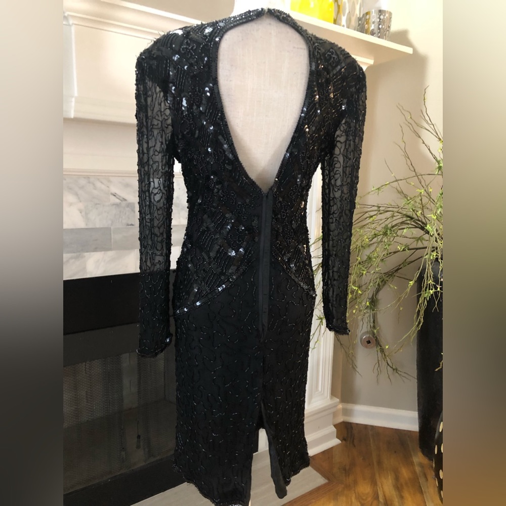 Silk and sequin dress